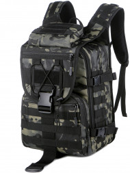 Тактический рюкзак Rittlekors Gear 5035 40л черный камуфляж