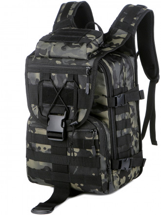 Тактический рюкзак Rittlekors Gear 5035 40л черный камуфляж