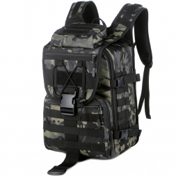 Тактический рюкзак Rittlekors Gear 5035 40л черный камуфляж