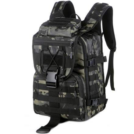 Тактический рюкзак Rittlekors Gear 5035 40л черный камуфляж
