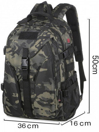 Рюкзак Rittlekors Gear 7016 черный камуфляж