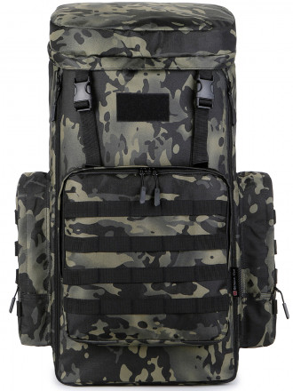 Рюкзак Rittlekors Gear 7522 70л черный камуфляж