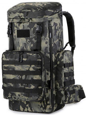 Рюкзак Rittlekors Gear 7522 70л черный камуфляж