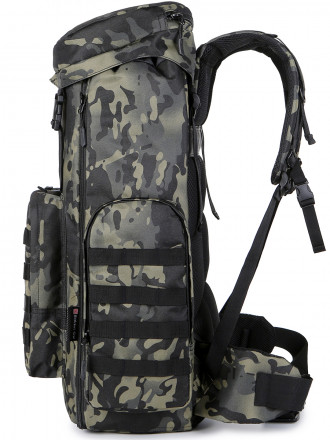 Рюкзак Rittlekors Gear 7522 70л черный камуфляж