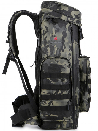 Рюкзак Rittlekors Gear 7522 70л черный камуфляж