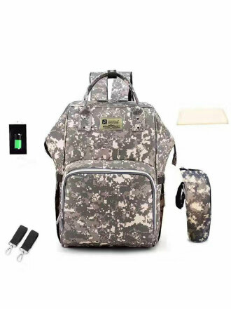 Рюкзак для мамы ROTEKORS GEAR 05 серый камуфляж