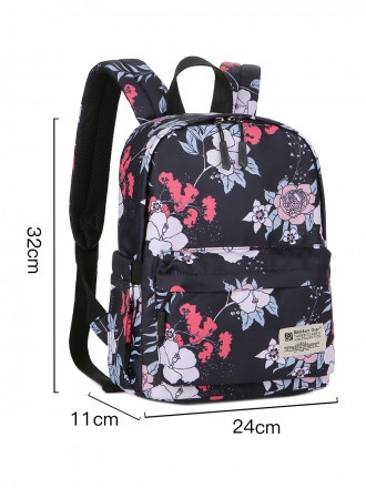 Рюкзак для девочки RITTLEKORS GEAR RG5687 mini черно-красный